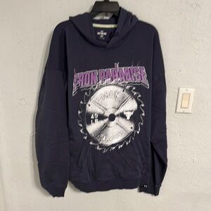 Mens XXL Under Armour Project Rock blue hoodie